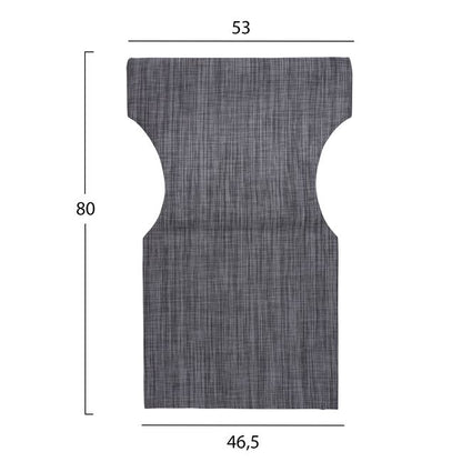 Pillow grey color 2x1 for director's armchair HM5272.10 46.5χ53χ80