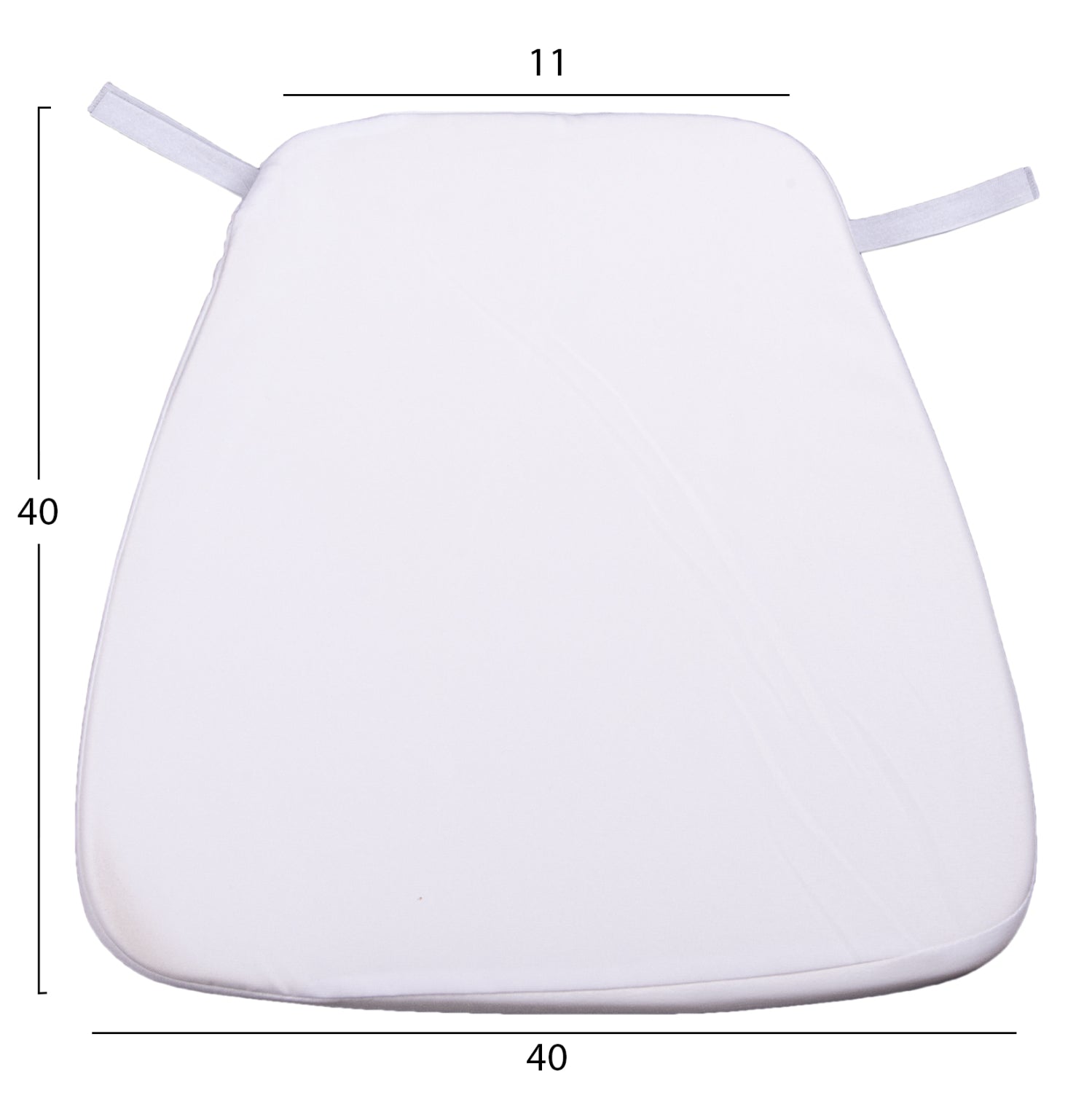 CUSHION TIFFANYS HM8058.41FC WITH WHITE WATER REPELLENT FABRIC 43.5x40x3(thickness)cm.κ.