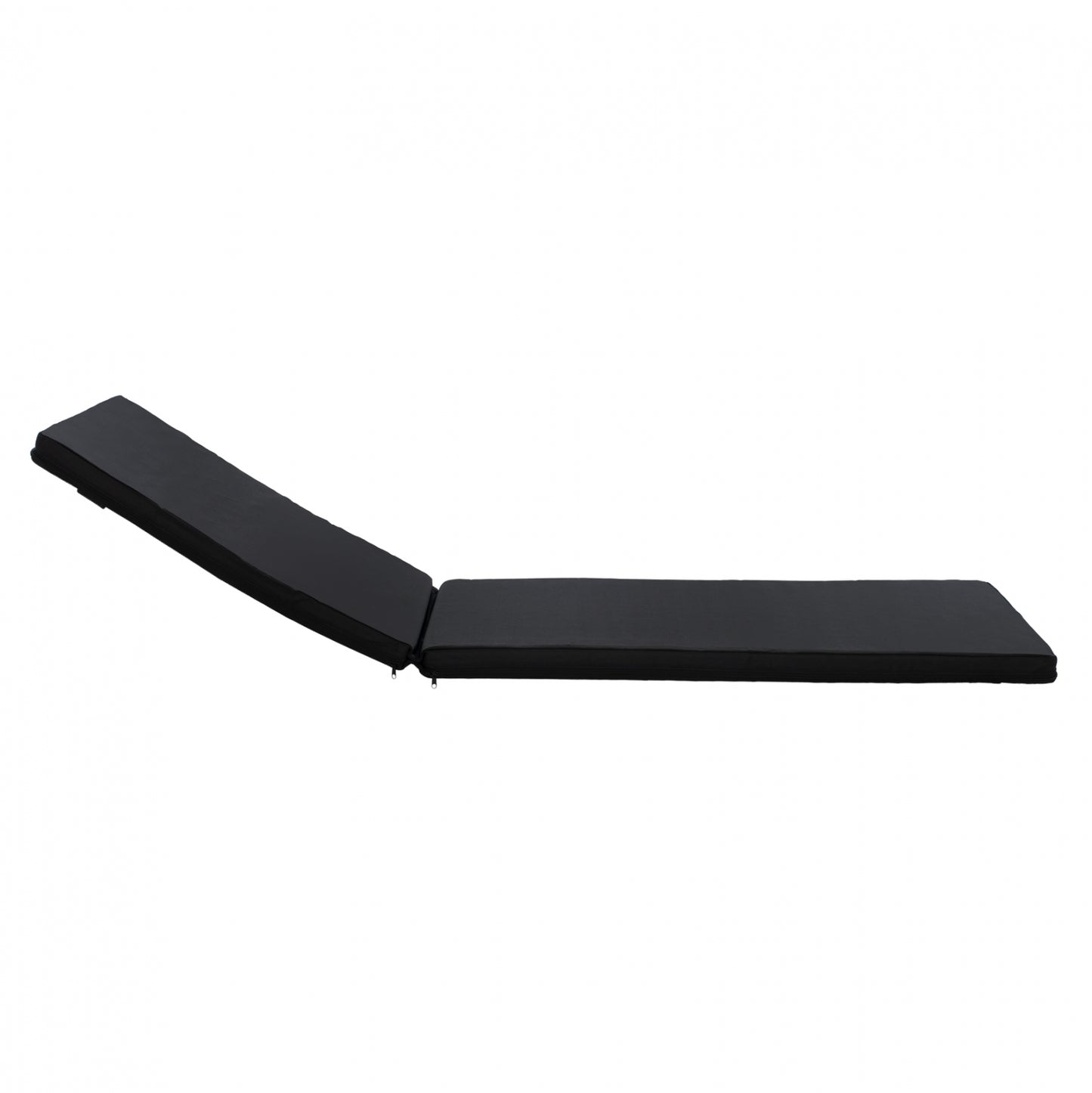 Sunbed Cushion Textline Sifnos Black HM11234.05T 196(117+1+78)x58x6cm