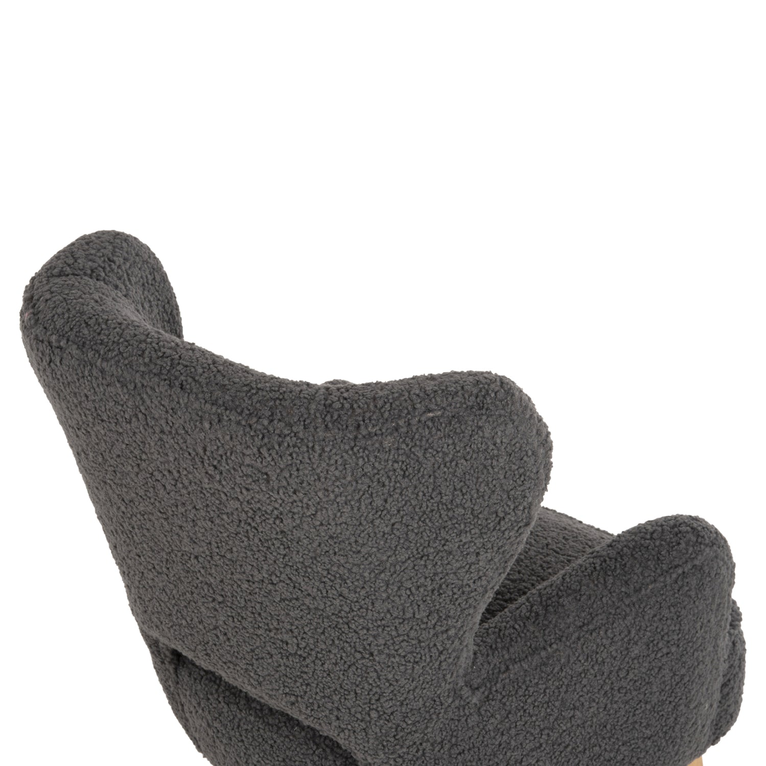 ARMCHAIR MYLIE HM8394.21 GREY BOUCLE FABRIC 66X75X93Hcm.