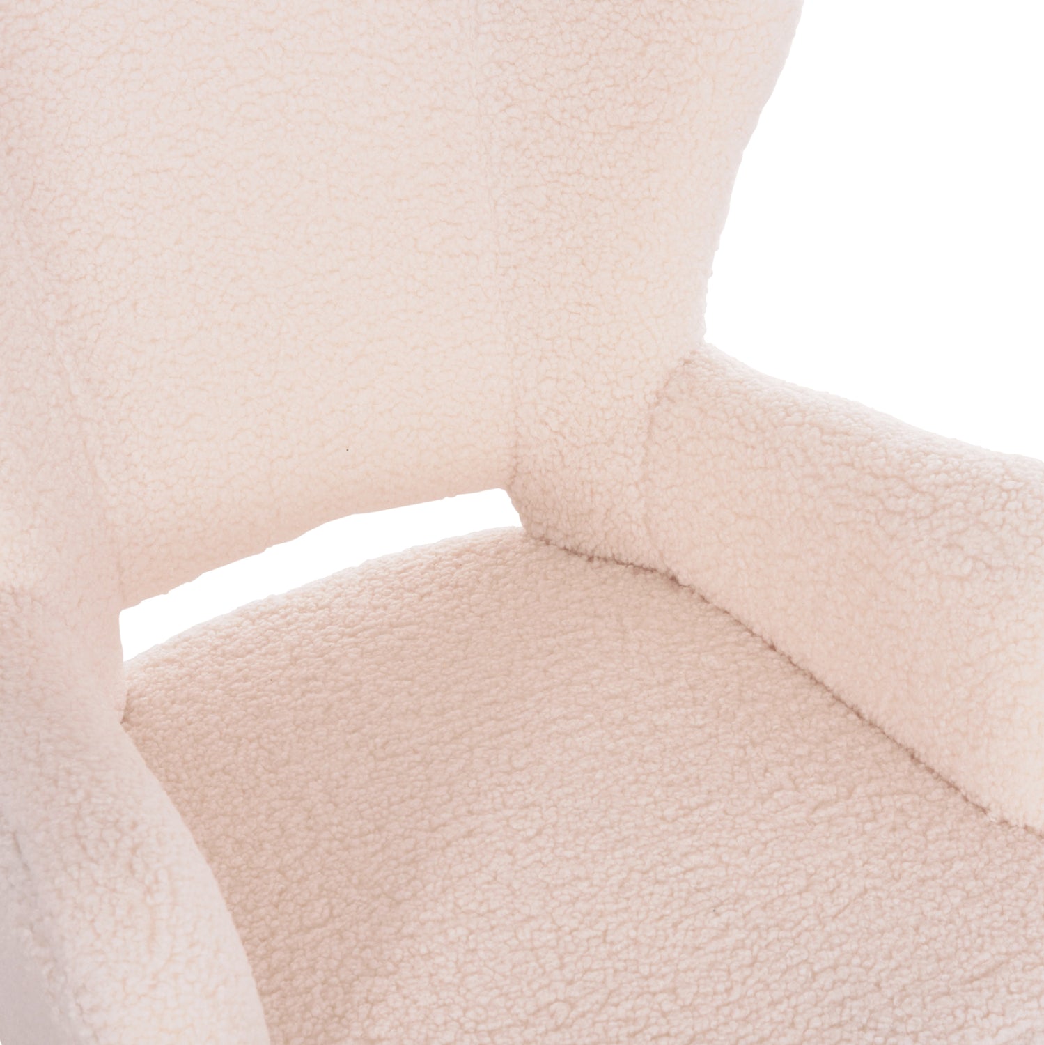 ARMCHAIR MYLIE HM8394.23 WHITE BOUCLE FABRIC 66x76x90Hcm.