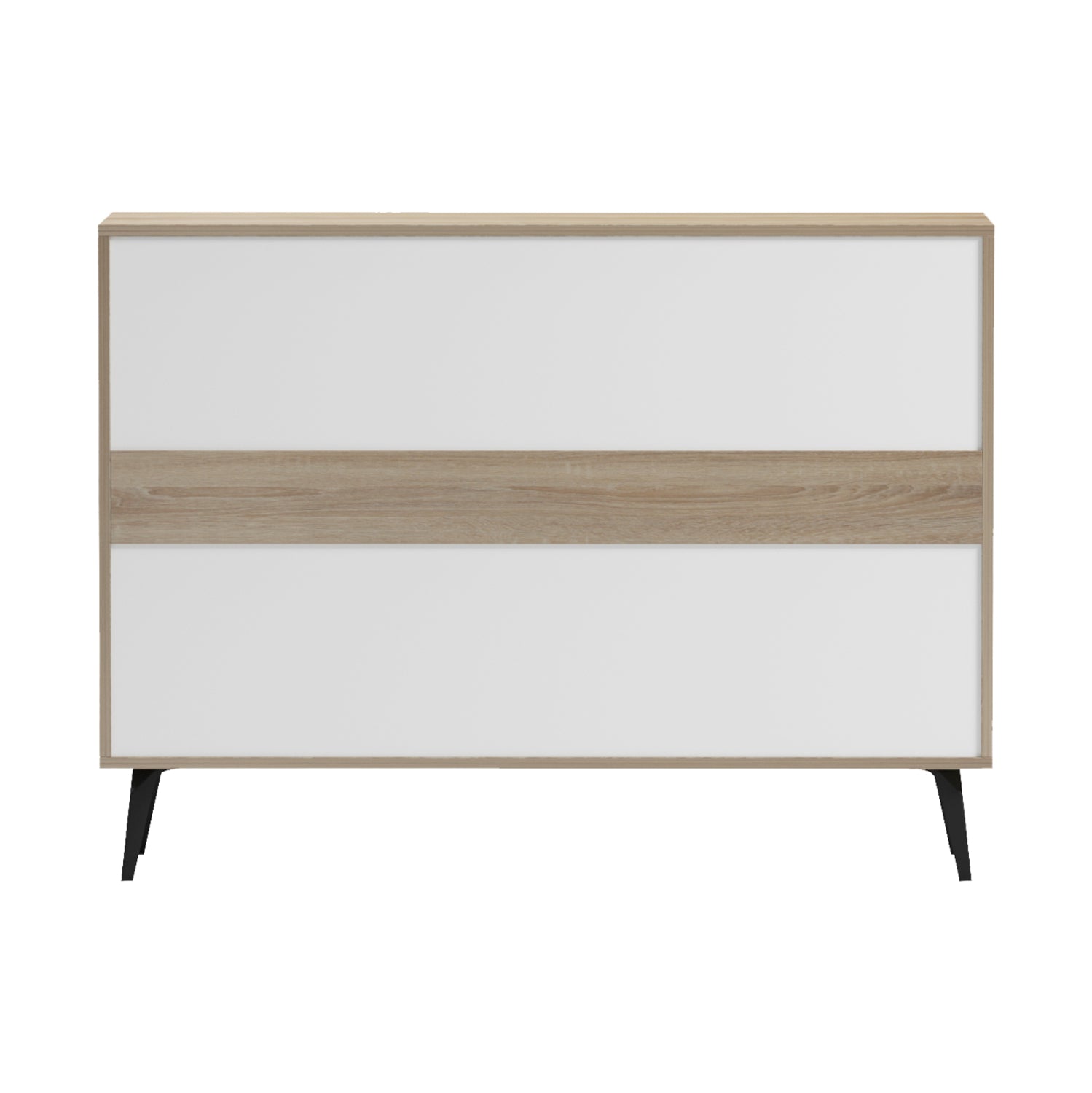 SIDEBOARD SAVORE HM18367.01 MELAMINE IN SONAMA-BLACK METAL LEGS 110x35.5x82Hcm.