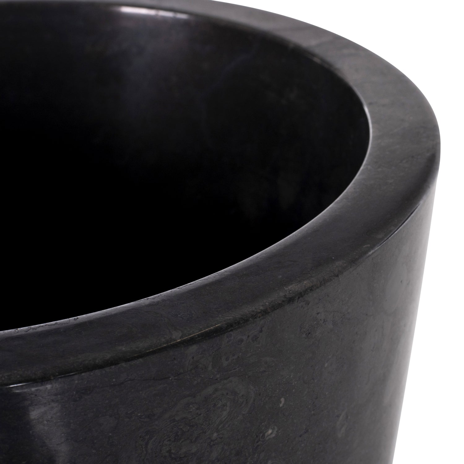 CONE SINK MADE OF MARBLE IN BLACK & GREY Φ40x90Hcm.HM7808.01