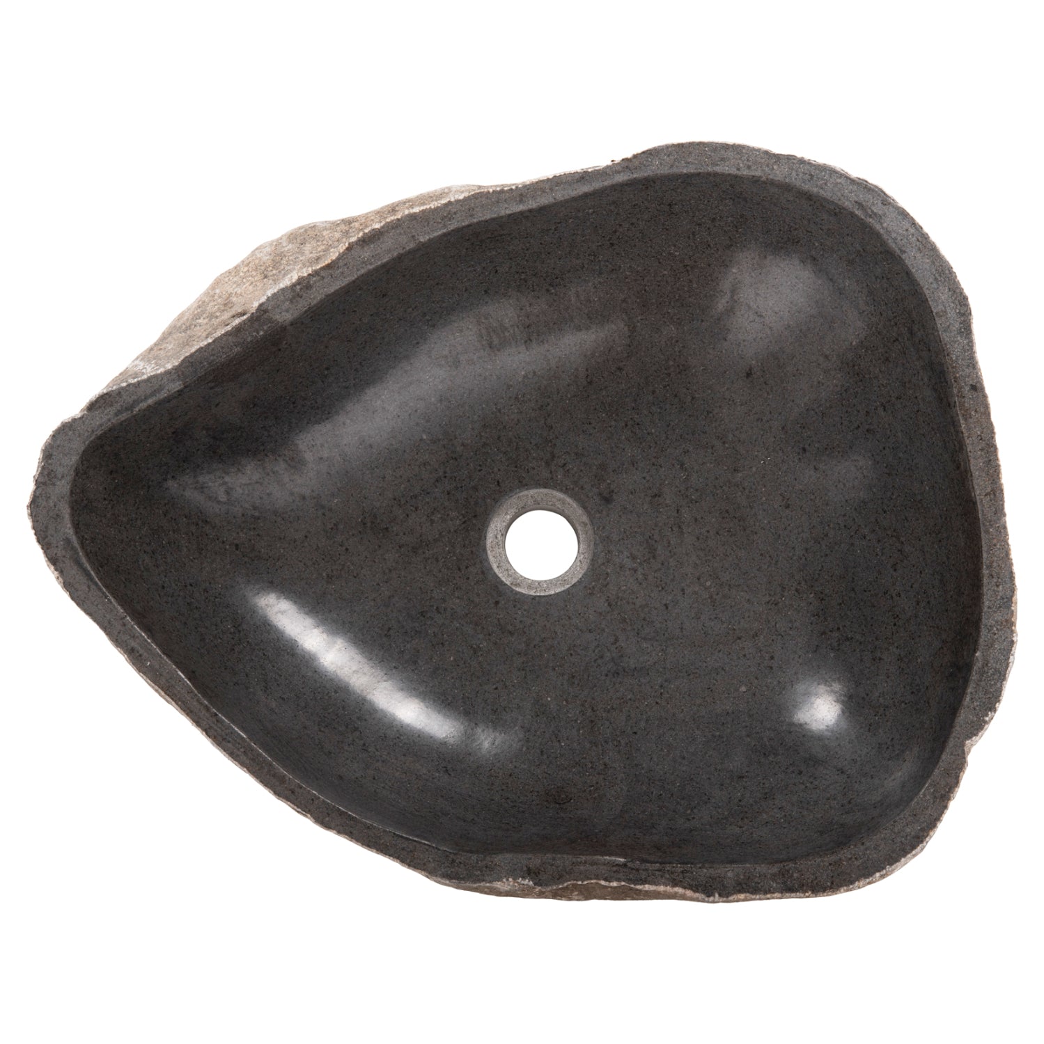 STONE SINK CARVED GREY COLOR 55x44x16Ηcm. HM4193