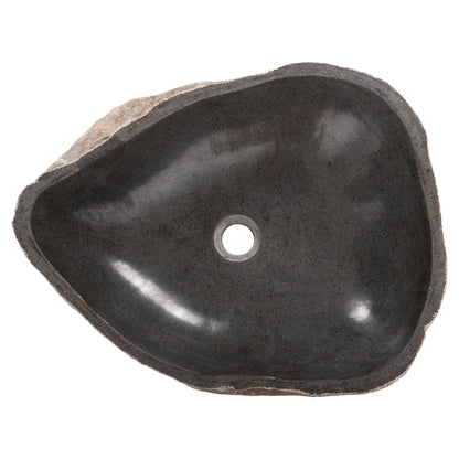 STONE SINK CARVED GREY COLOR 55x44x16Ηcm. HM4193