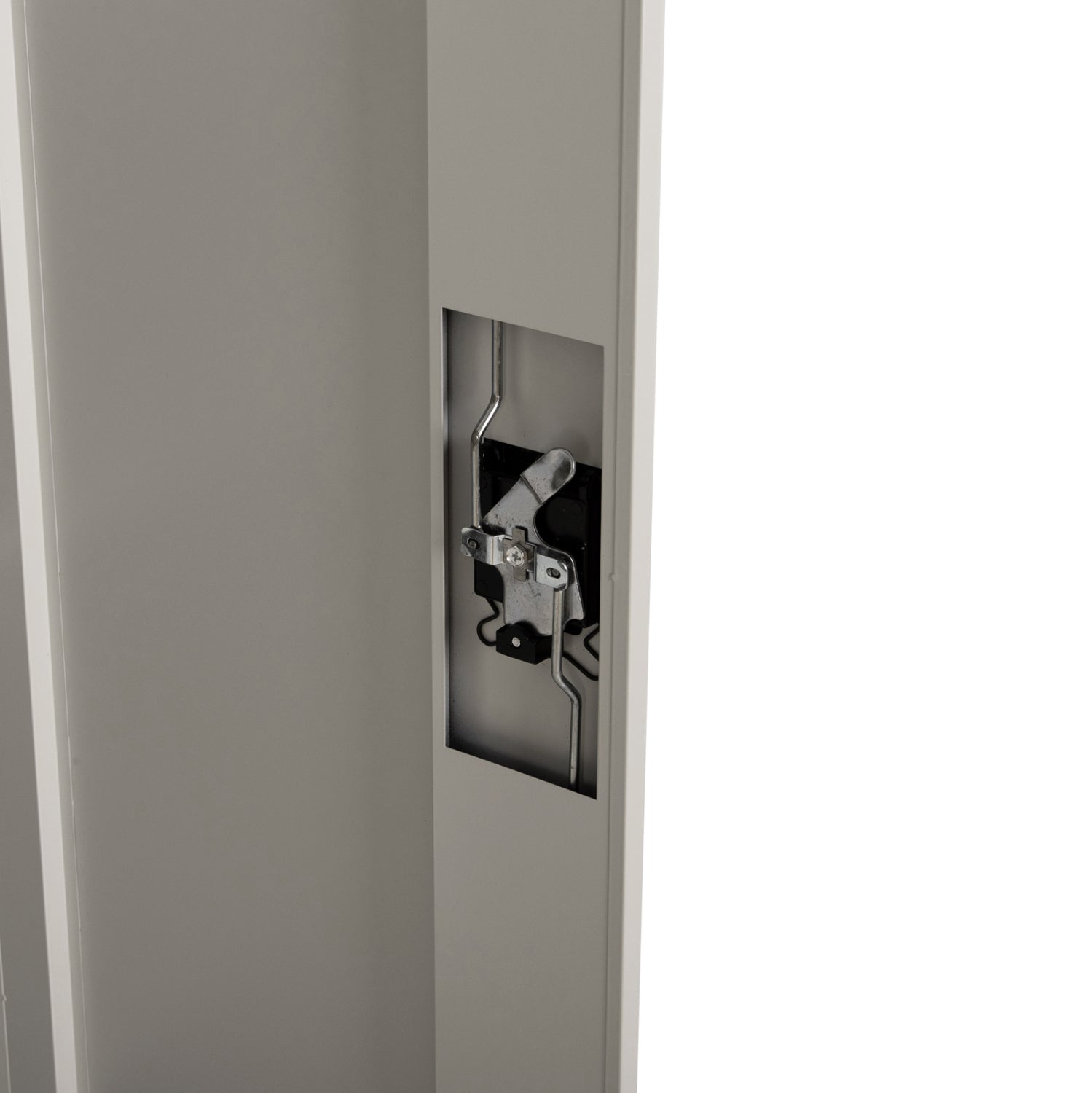 CLOSET METALLIC DURON HM11999 2-LEAF WITH 2 STORAGE SPACES & LEGS-GREY 90Χ40Χ100Hcm.