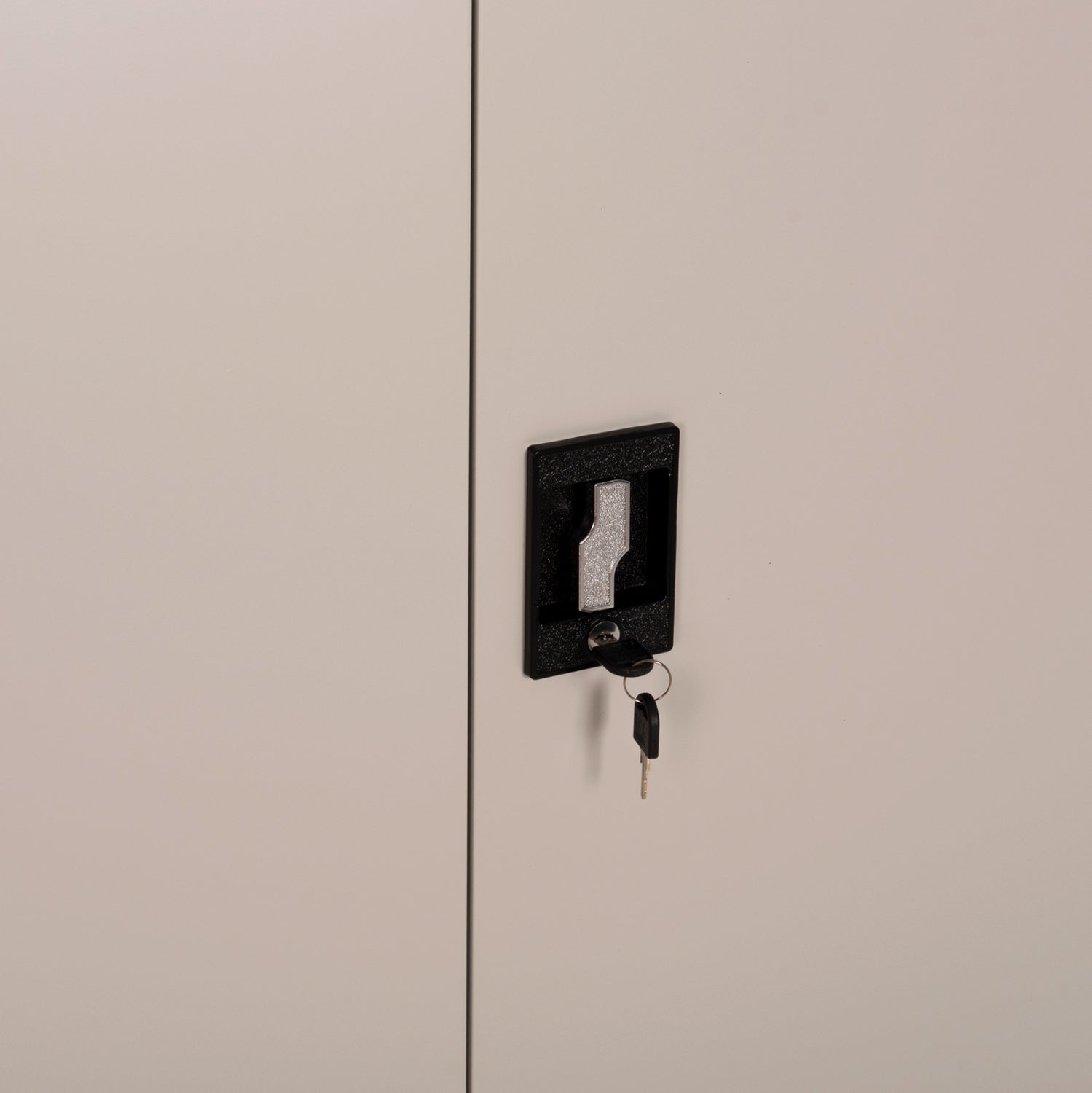 WARDROBE METALLIC DURON HM5959.11 2-LEAF WITH 5 STORAGE SPACES LIGHT GREY 90Χ40Χ180Hcm.