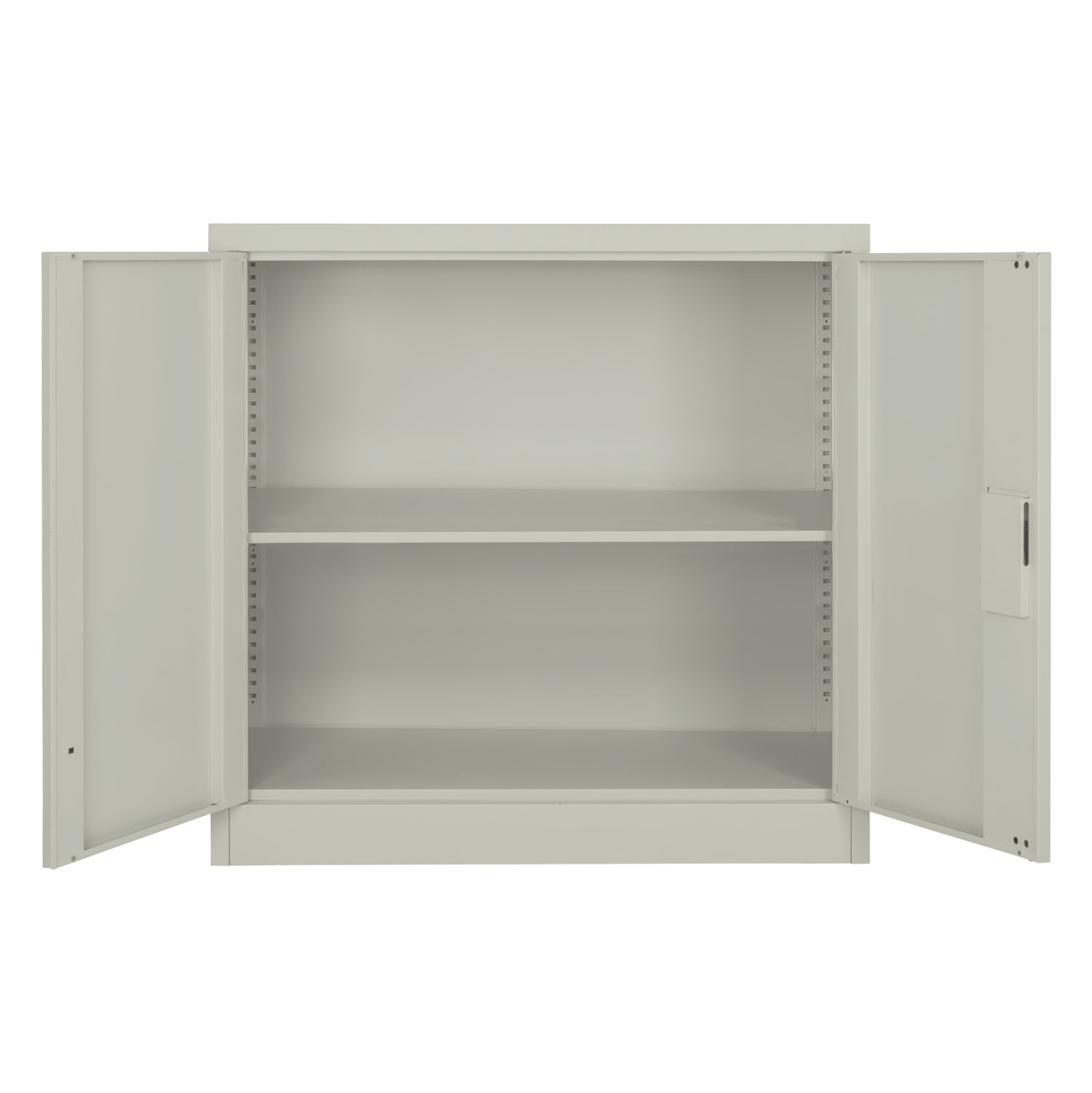 WARDROBE METAL HM5960.11 WITH 3 STORAGE SPACES LIGHT GREY 90Χ40Χ90Hcm.