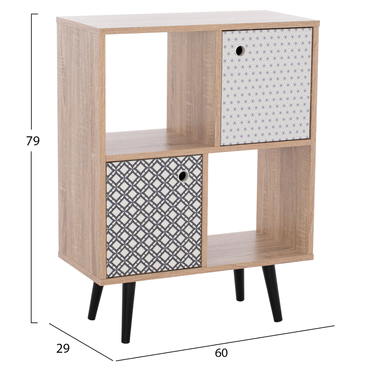 ΝΤΟΥΛΑΠΙ ΒΙΒΛΙΟΘΗΚΗ HM8761 HATTIE 60x29x79Υ εκ.