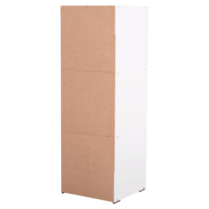 CABINET WITH 3 STORAGE SPACES SORIANO HM9939.01 WHITE MELAMINE 40x39x119Hcm.
