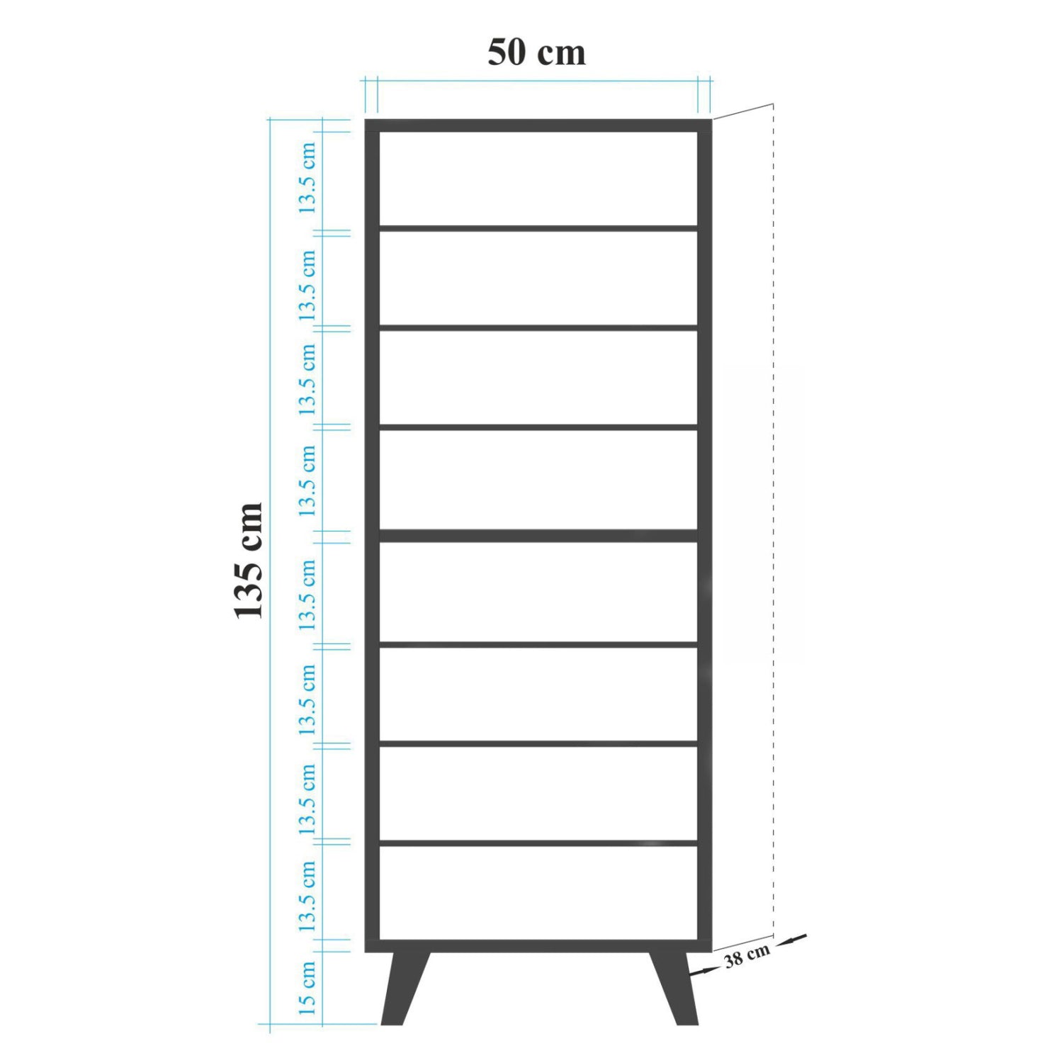 MELAMINE SHOE ORGANIZER ΗΜ8954.01 SONAMA 50Χ38Χ135 cm.