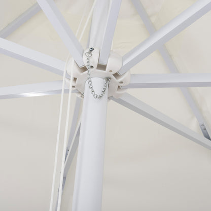 Professional Umbrella 3x3x2,83M Aluminum with cloth in beige color HM6026.01