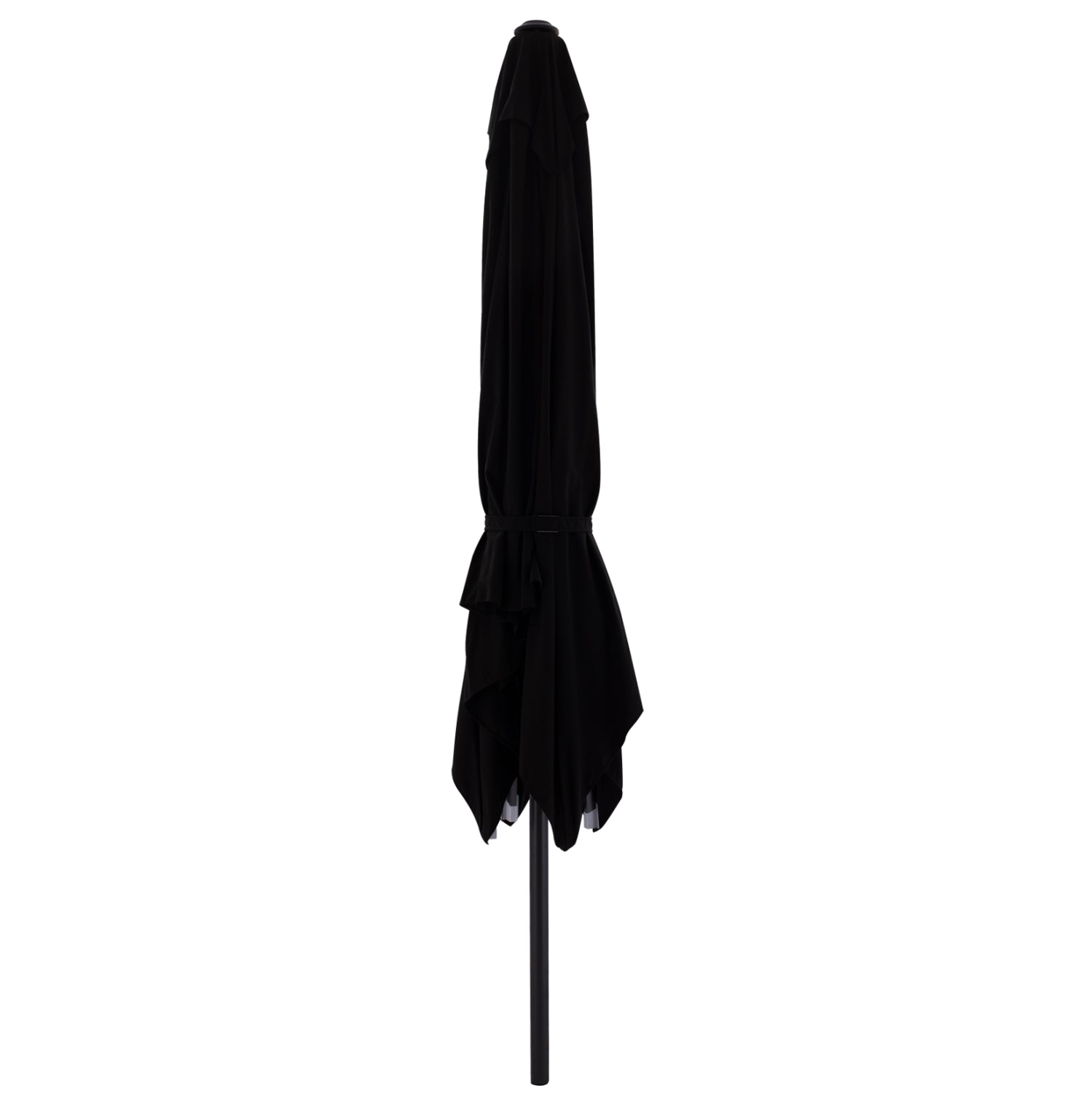 PROFESSIONAL 3x3x2,83M ALUMINUM UMBRELLA WITH ACRYLIC CLOTH IN BLACK SHADE HM6026.03