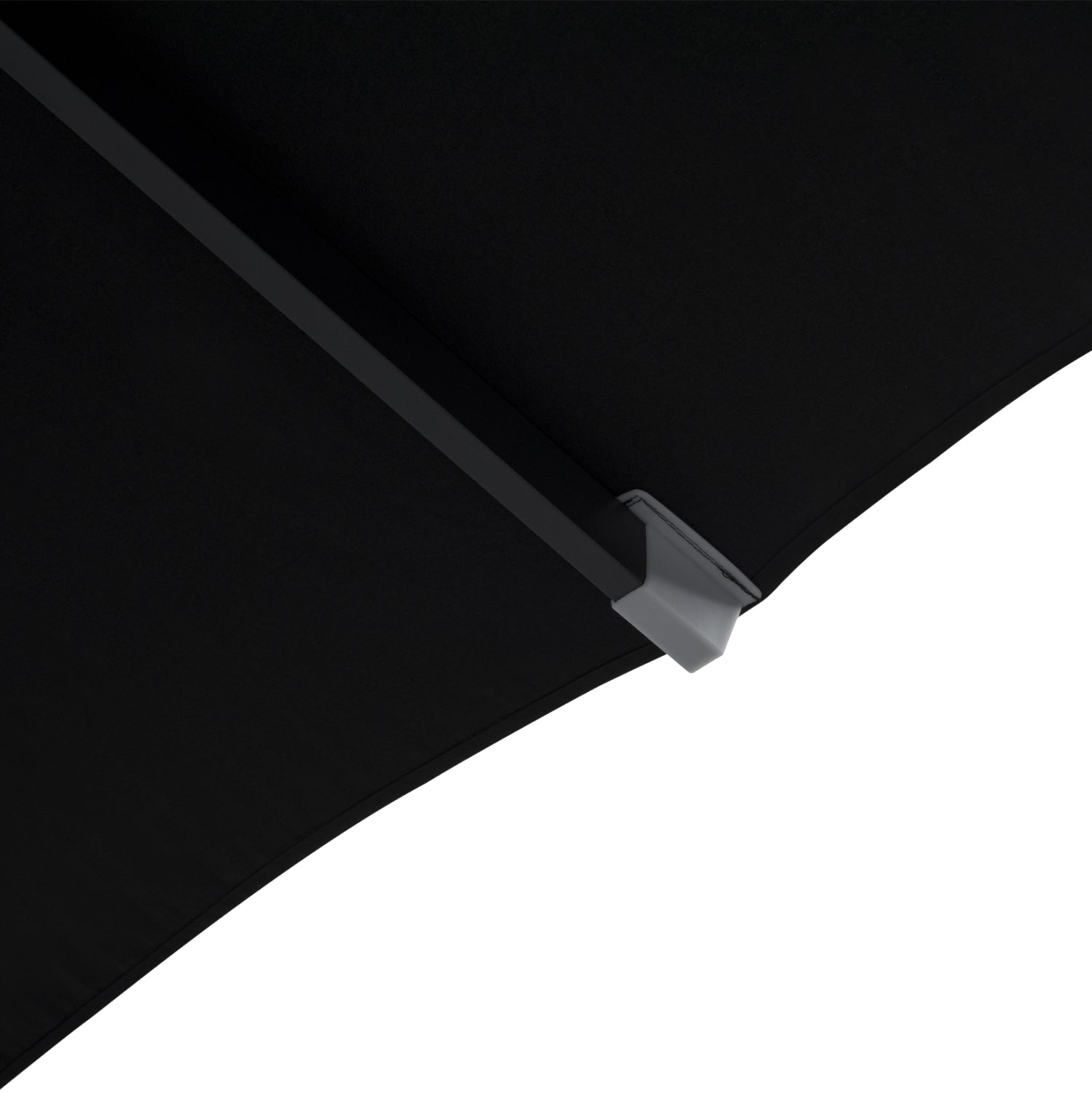 PROFESSIONAL 3x3x2,83M ALUMINUM UMBRELLA WITH ACRYLIC CLOTH IN BLACK SHADE HM6026.03