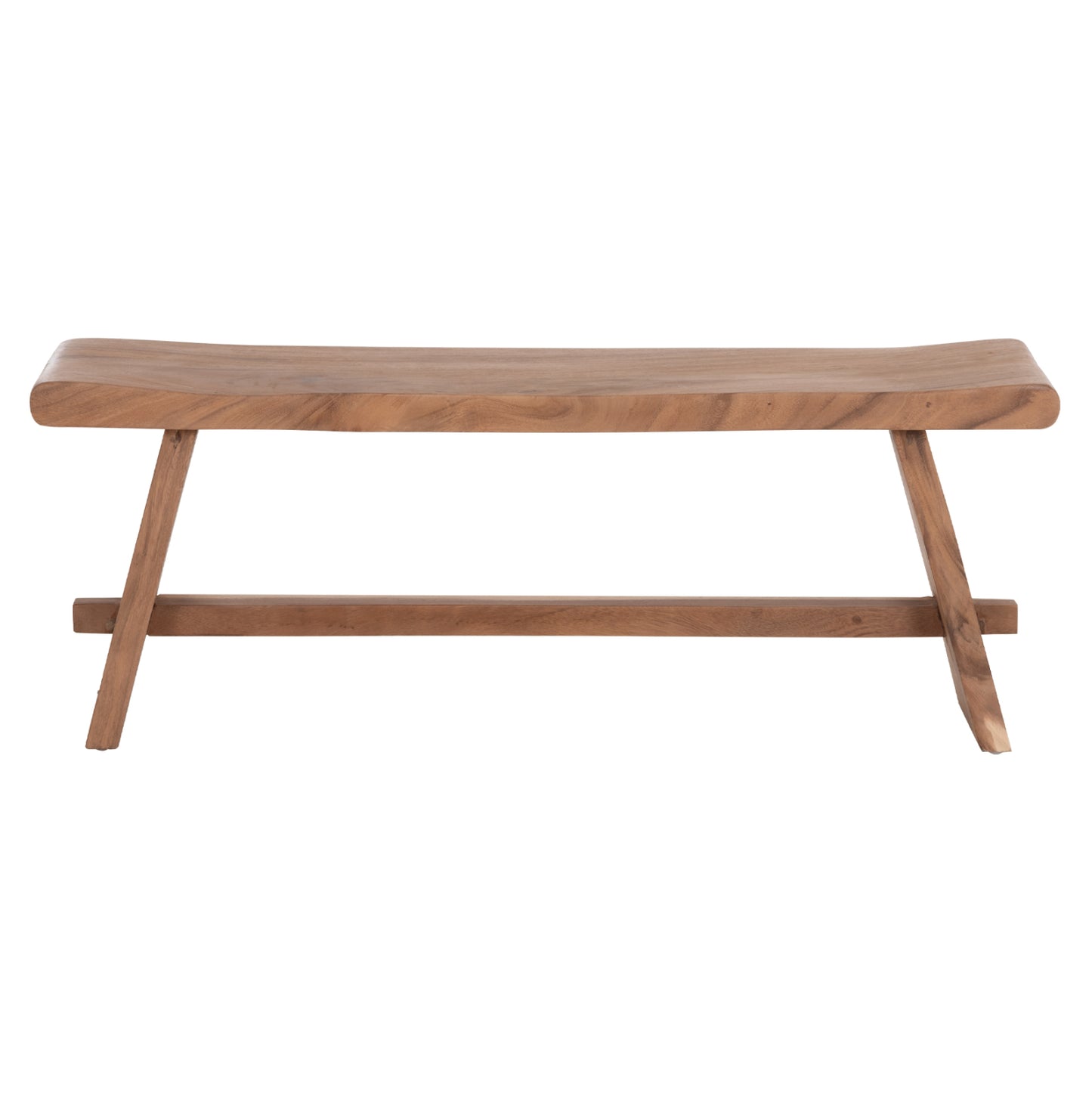 OUTDOOR 2-SEATER BENCH KONNY HM18450 SUAR WOOD IN NATURAL 121x30.5x45Hcm.