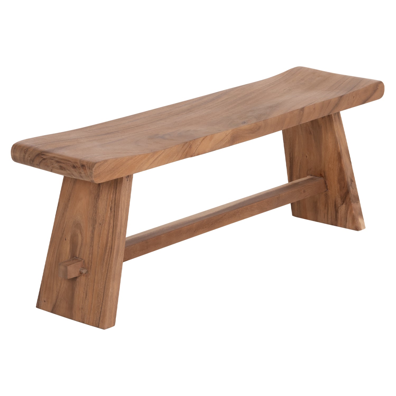 OUTDOOR 2-SEATER BENCH KONNY HM18450 SUAR WOOD IN NATURAL 121x30.5x45Hcm.