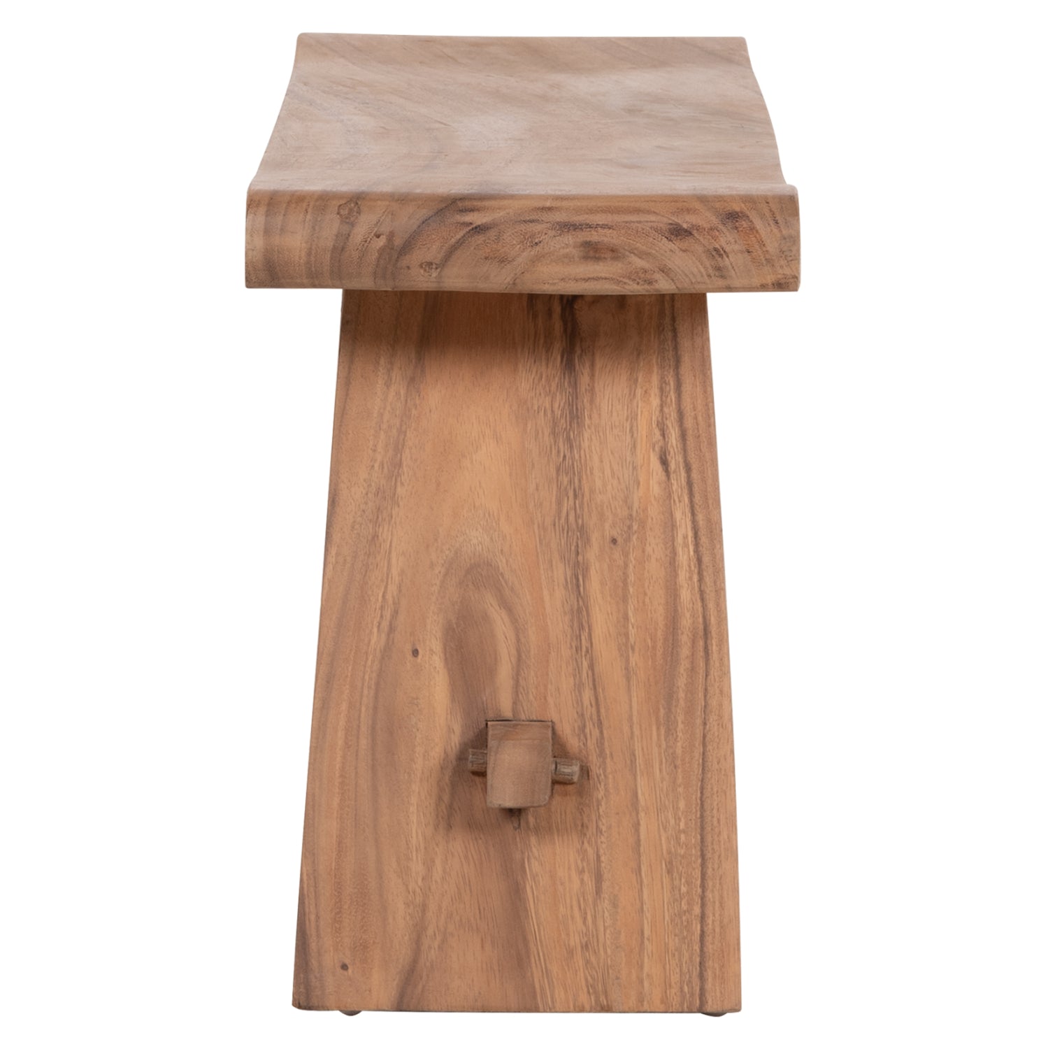 OUTDOOR 2-SEATER BENCH KONNY HM18450 SUAR WOOD IN NATURAL 121x30.5x45Hcm.