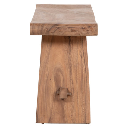 OUTDOOR 2-SEATER BENCH KONNY HM18450 SUAR WOOD IN NATURAL 121x30.5x45Hcm.