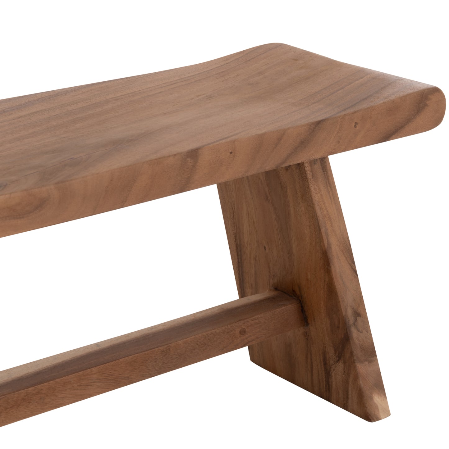 OUTDOOR 2-SEATER BENCH KONNY HM18450 SUAR WOOD IN NATURAL 121x30.5x45Hcm.