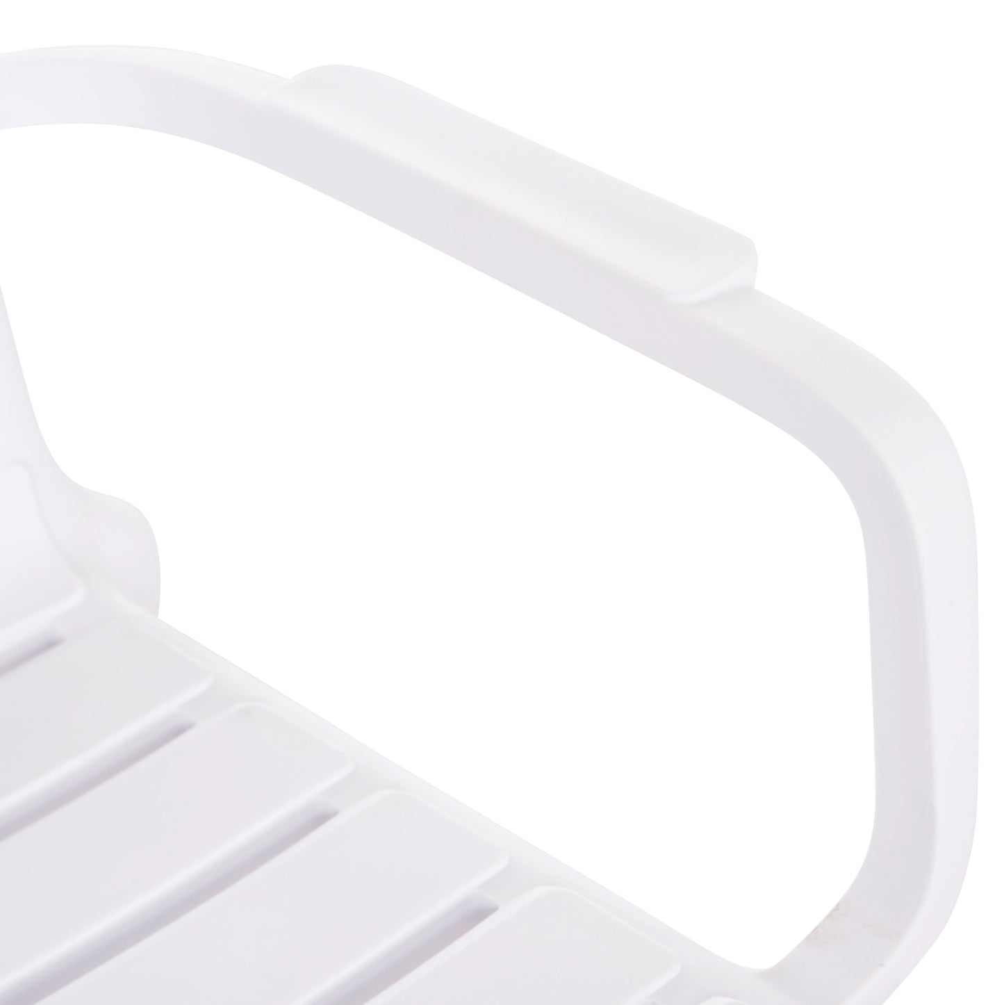 POLYPROPYLENE 2-SEATER BENCH KORVER HM6332.01 WHITE 113x65x76Hcm.