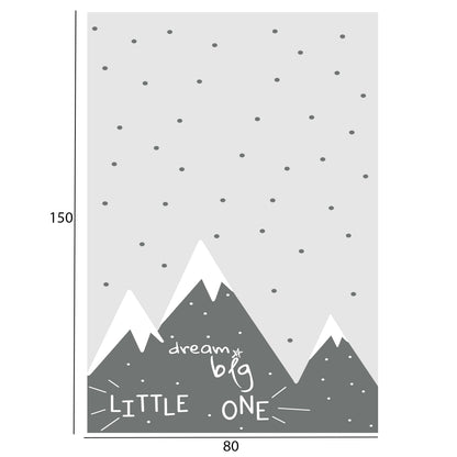 SERIES KIDDER HM7678.11 80Χ150cm, grey-beige carpet, mountain image, fringes