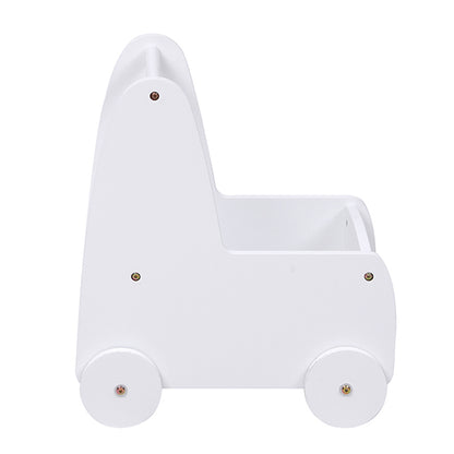 KIDS' STROLLER/CART RICKI HM18341.03 MDF & PLYWOOD IN WHITE 33x45x50Hcm.