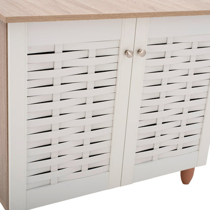 SHOE RACK HM2208.06 SONAMΑ-WHITE 77Χ34Χ67,5 cm.
