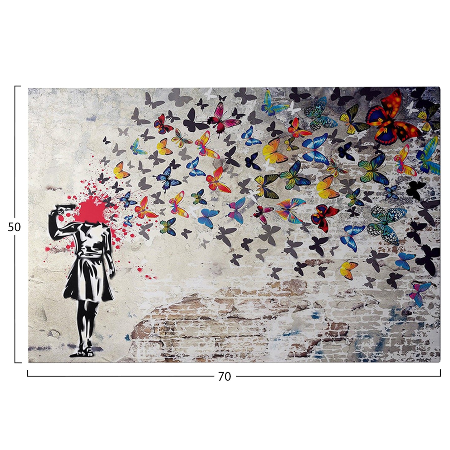 WALL PAINTING SERIES GOBI HM4820 PRINTED CANVAS 70x3(thickness)x50Hcm.