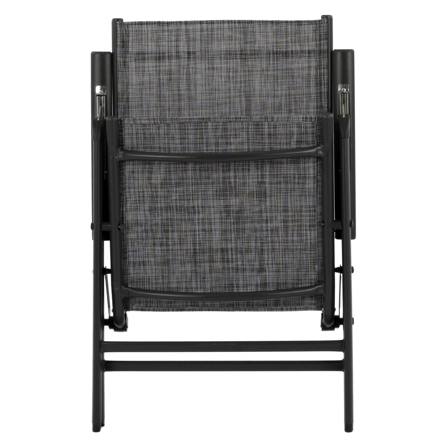 Folding Armchair 7seats Metallic Grey with Grey Textline HM5700.01 55x70x103 cm.