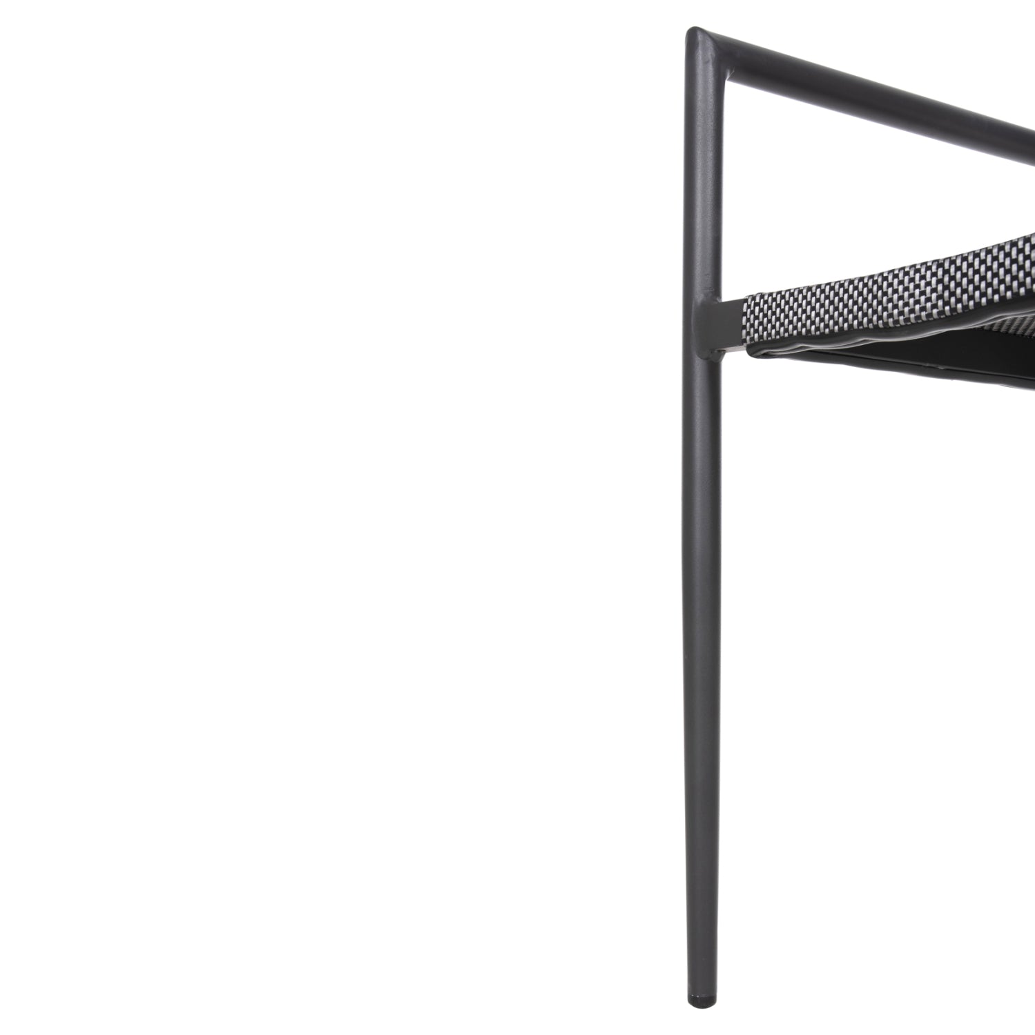 ALUMINUM ARMCHAIR RONNY HM5998.01 GREY FRAME & GREY TEXTILENE 53x51x80Hcm.