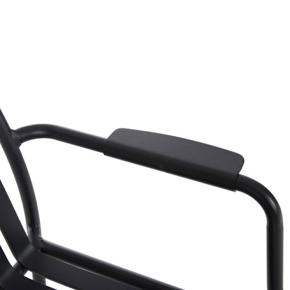 ALUMINUM ARMCHAIR RACHEL HM6088.10 ANTHRACITE 63x58x85Hcm.