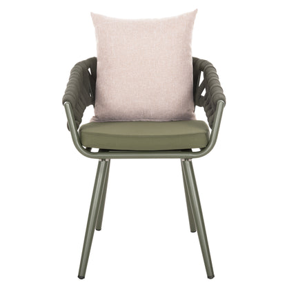 ARMCHAIR ALUMINUM CAMDEN HM6141.08 BACK CUSHION IN BROWN COLOR-DARK OLIVE 56x60x72-87Hcm.