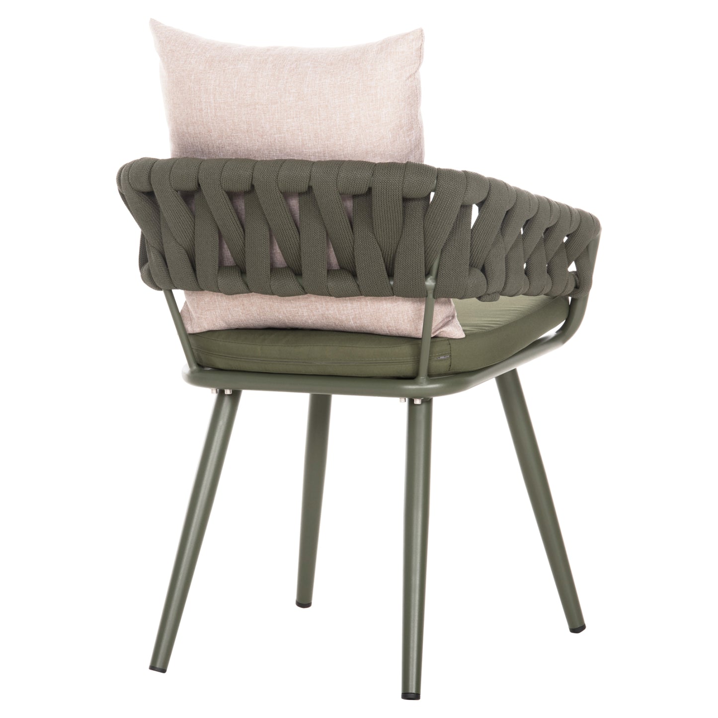 ARMCHAIR ALUMINUM CAMDEN HM6141.08 BACK CUSHION IN BROWN COLOR-DARK OLIVE 56x60x72-87Hcm.