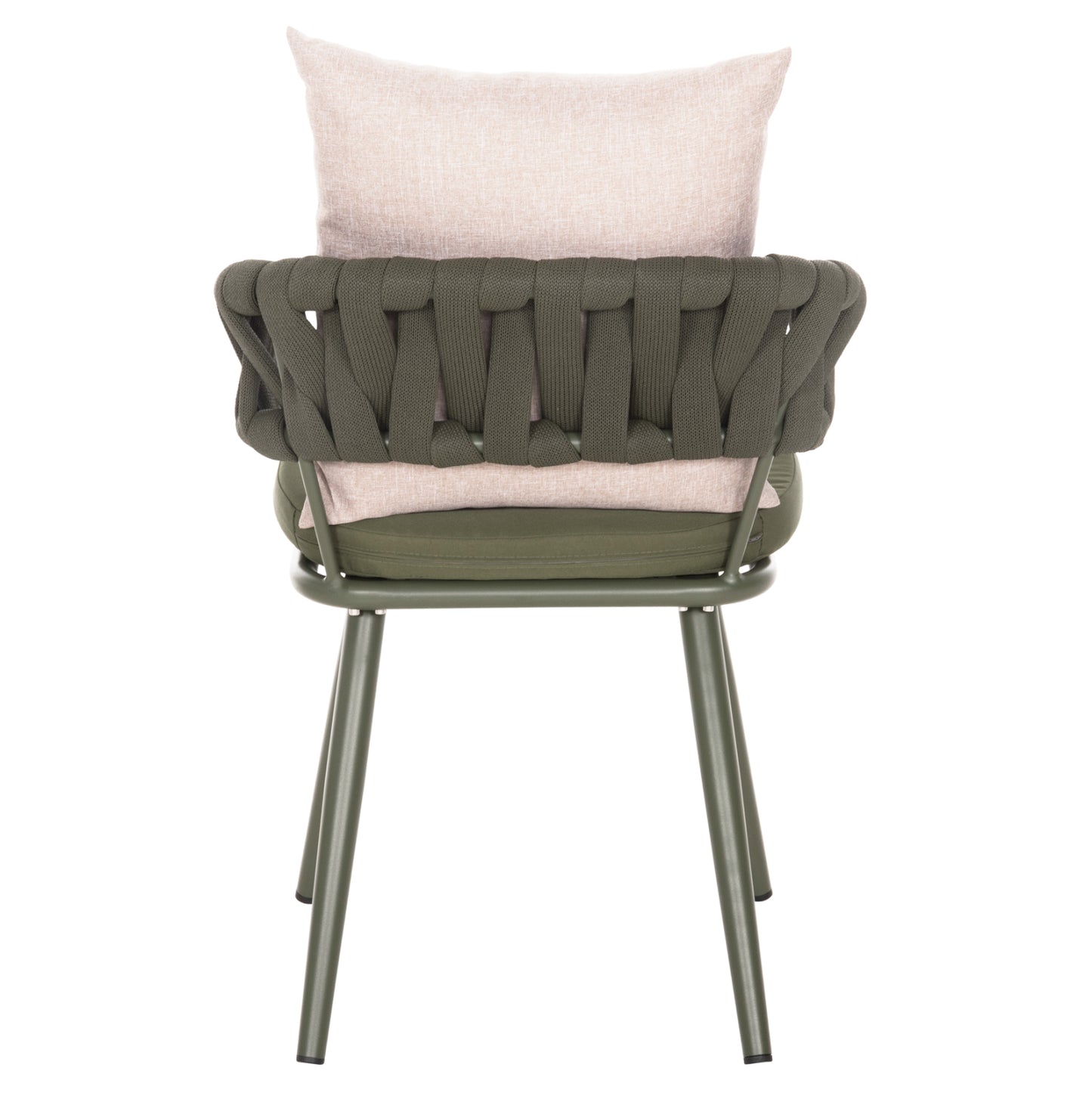 ARMCHAIR ALUMINUM CAMDEN HM6141.08 BACK CUSHION IN BROWN COLOR-DARK OLIVE 56x60x72-87Hcm.