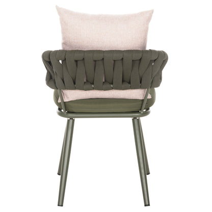 ARMCHAIR ALUMINUM CAMDEN HM6141.08 BACK CUSHION IN BROWN COLOR-DARK OLIVE 56x60x72-87Hcm.