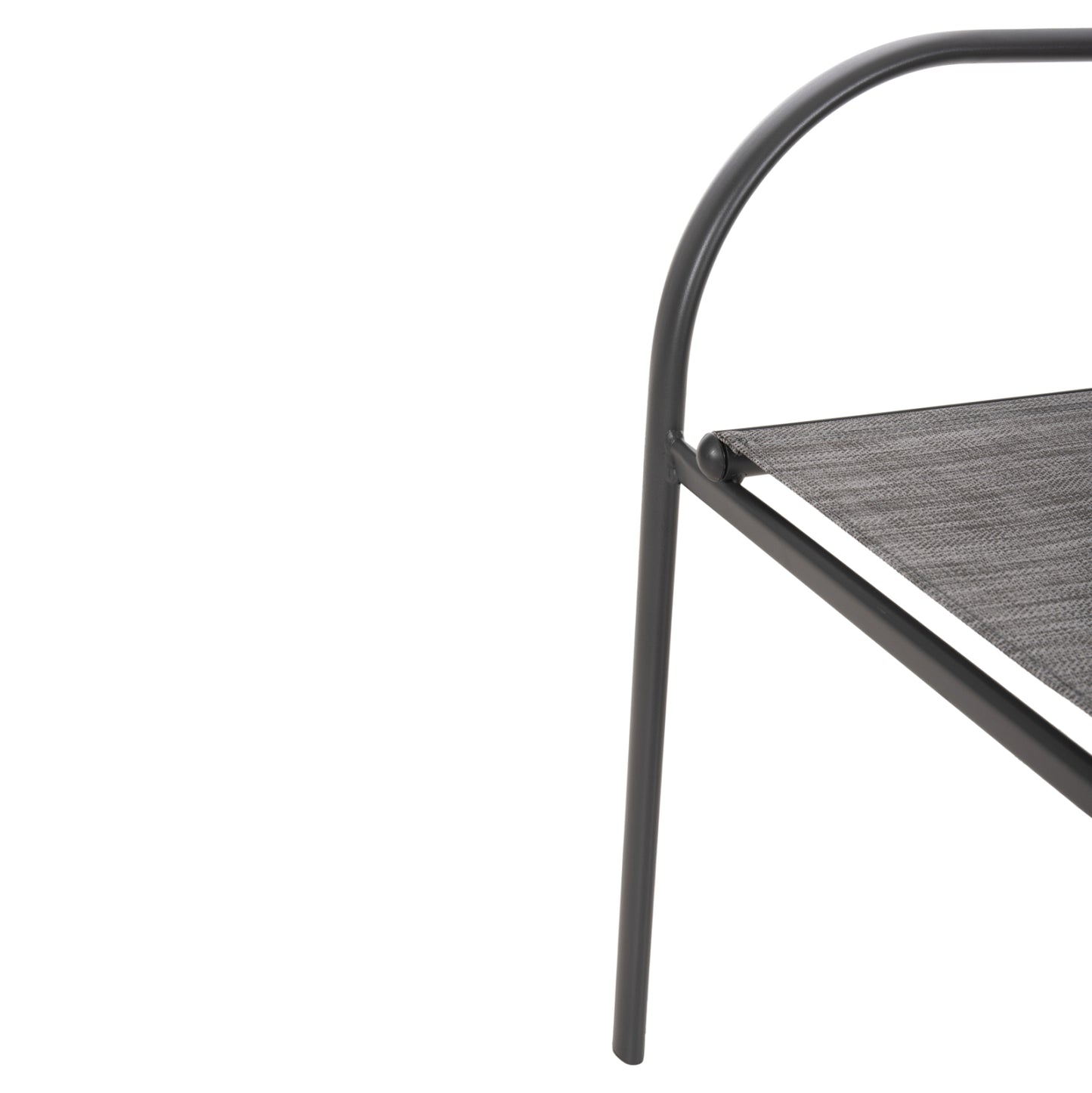 OUTDOOR ARMCHAIR REDAN HM5976.01 GREY METAL-GREY TEXTILENE 56x60x88Hcm.