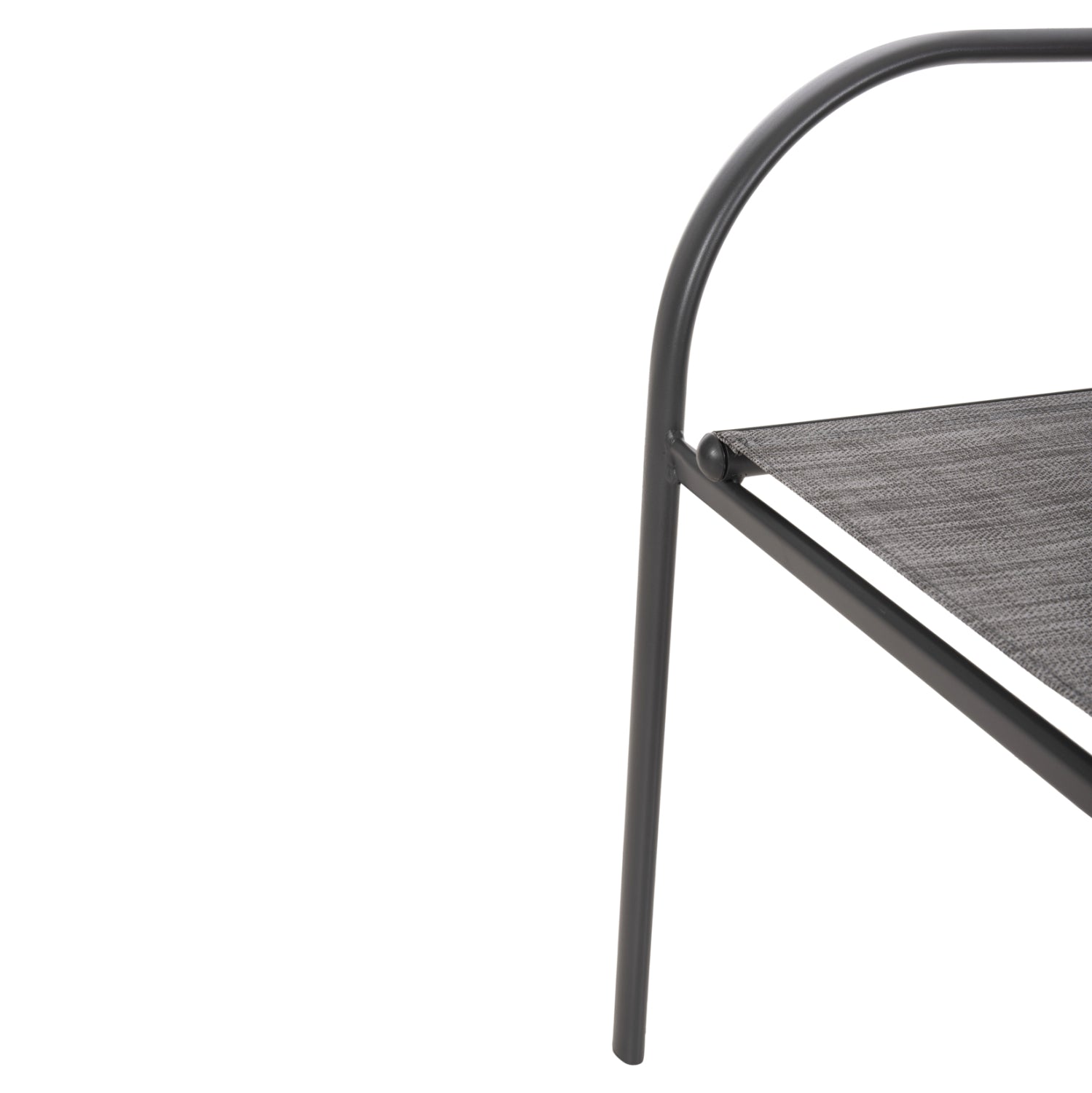 OUTDOOR ARMCHAIR REDAN HM5976.01 GREY METAL-GREY TEXTILENE 56x60x88Hcm.
