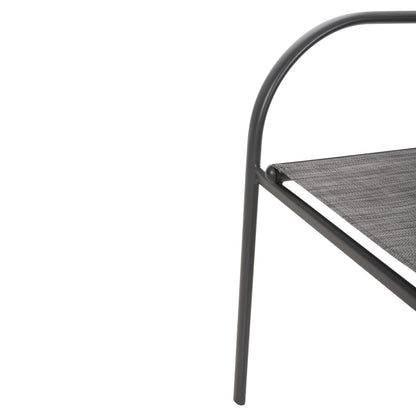 OUTDOOR ARMCHAIR REDAN HM5976.01 GREY METAL-GREY TEXTILENE 56x60x88Hcm.