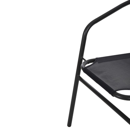 ARMCHAIR OUTDOOR LEDAN HM5977.01 METAL & TEXTILENE IN GREY 55x58x72Hcm.