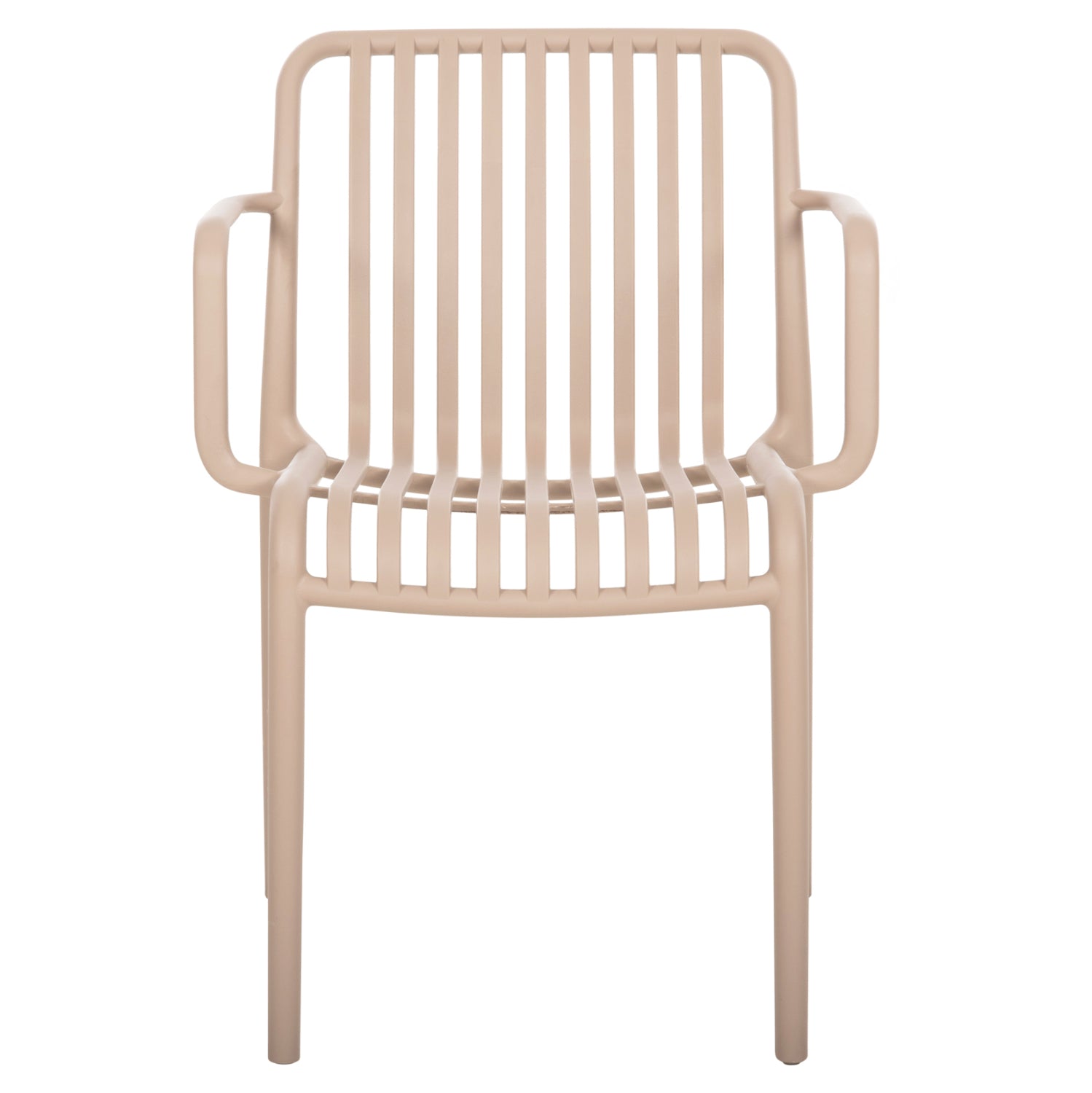 ARMCHAIR OUTDOOR CONVEE HM6105.04 POLYPROPYLENE IN CAPPUCCINO 55x56x79H cm.