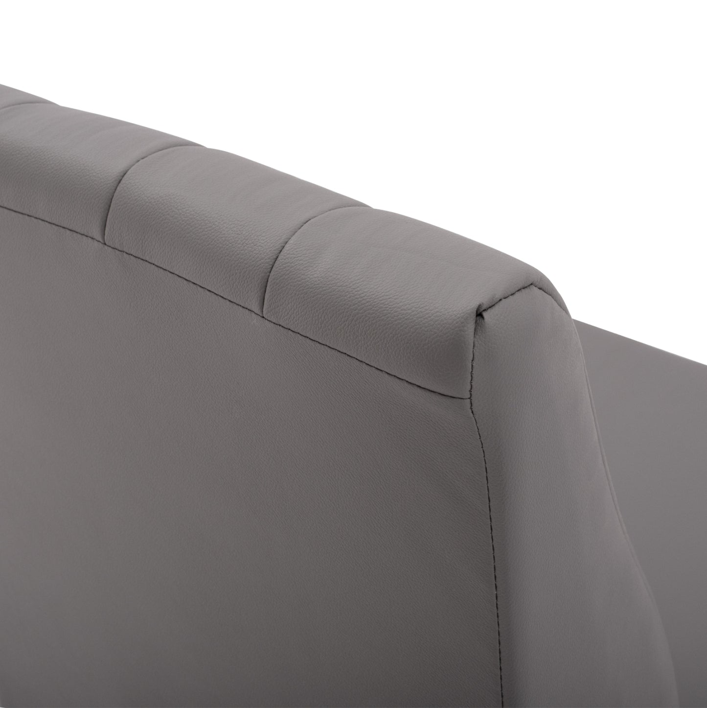Armchair Landon HM3162.10, Grey PU, 51x66x93 cm.