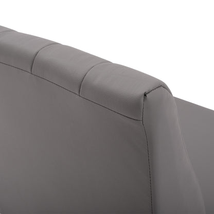 Armchair Landon HM3162.10, Grey PU, 51x66x93 cm.