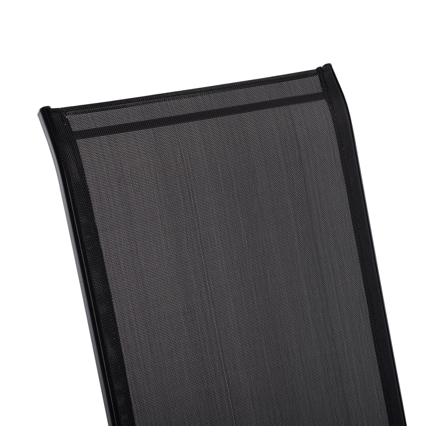 OUTDOOR ARMCHAIR LEON HM5000.03 BLACK METAL-BLACK TEXTILENE 55x77x95Hcm.