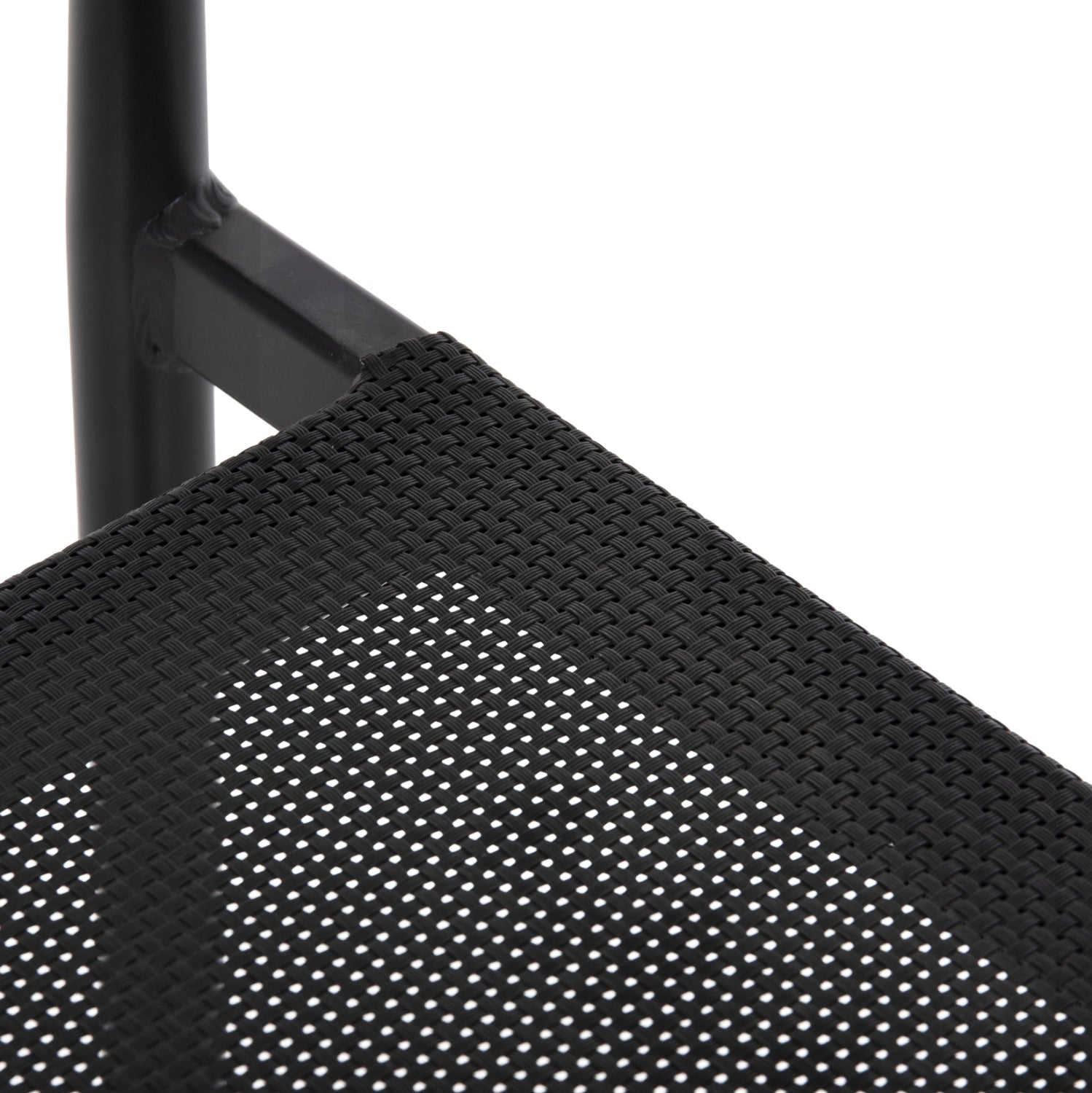 ARMCHAIR SERLY HM6052.02 BLACK ALUMINUM-BLACK TEXTILENE 56x61x74,5Hcm.