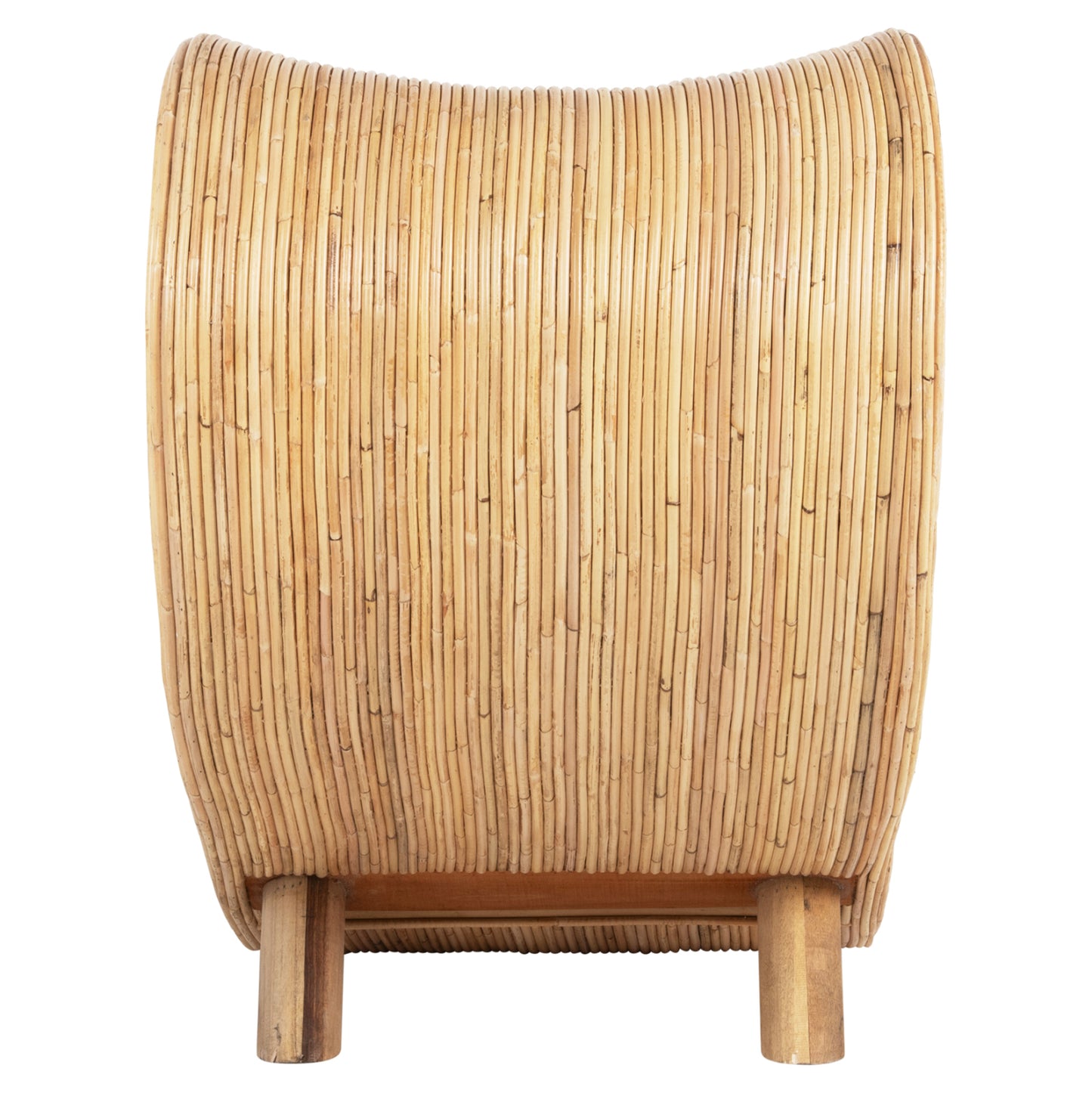 ARMCHAIR CURVY LOUNGE HM9645.01 RATTAN IN NATURAL COLOR 63x128x97Hcm.