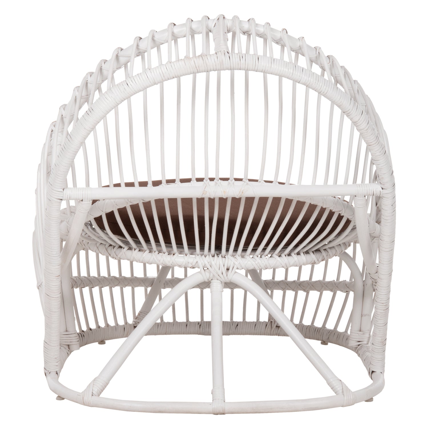 ARMCHAIR ENTROPY HM9840.02 RATTAN IN WHITE-BROWN CUSHION 80x97x85Hcm.