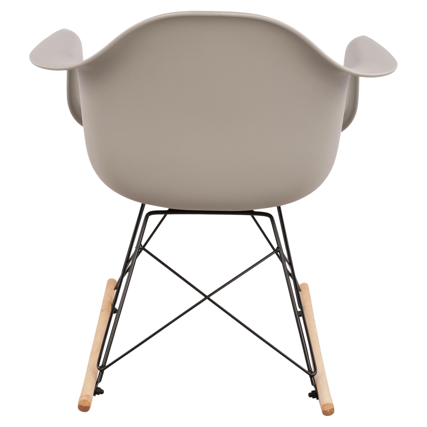 HM0035.20 Rocking Armchair, seat grey-Black Frame, 61x71x64cm