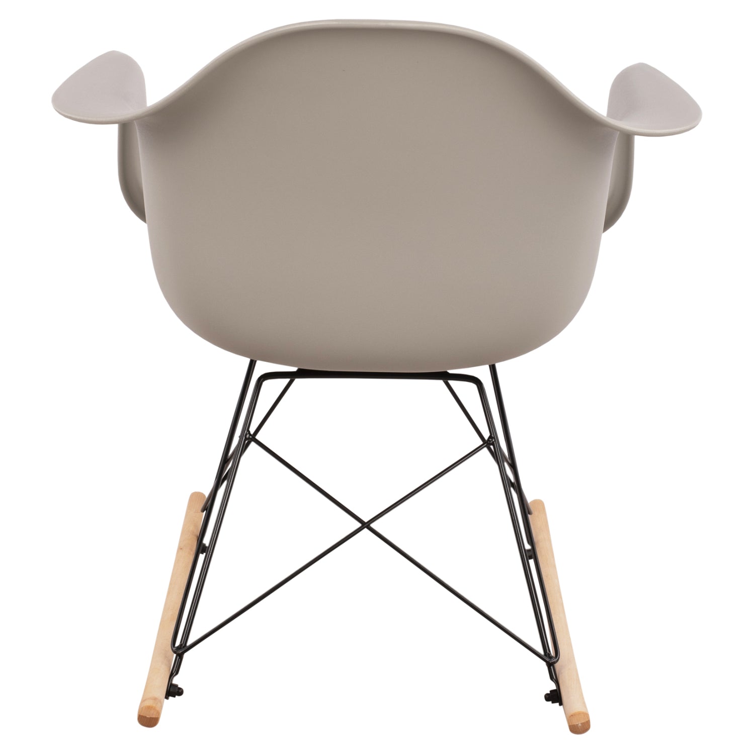HM0035.20 Rocking Armchair, seat grey-Black Frame, 61x71x64cm