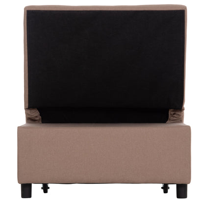 LOUNGE CHAIR-BED LIBRE HM3295.03 BEIGE FABRIC 75x106x87Hcm.
