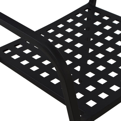 Armchair Metallic HM5031.01 Zeta in black matte 54x51x84Hcm